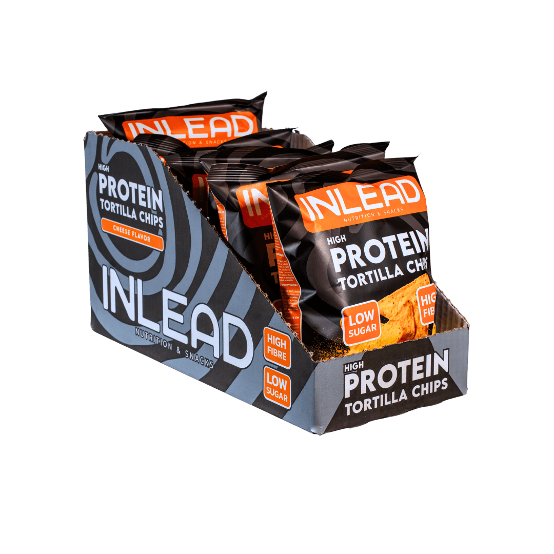 Inlead High Protein Tortilla Chips - Cheese / 6 x 50 g